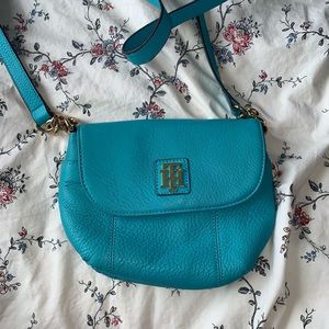 Tommy Hilfiger a bright blue vintage bag